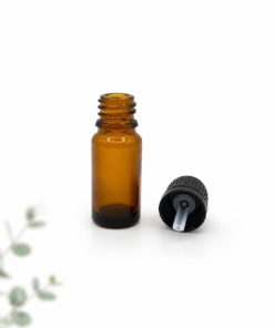 Botella de Cristal Ámbar 10 ml | Envase para Aceites Esenciales