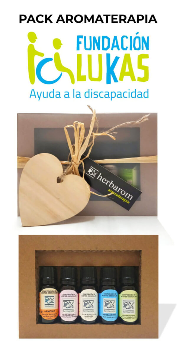 Pack aromaterapia colaboración Fundación Lukas