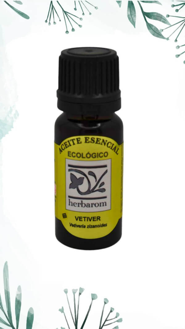 VETIVER Aceite esencial Bio  10 ml.  (Vetiveria zizanoides)